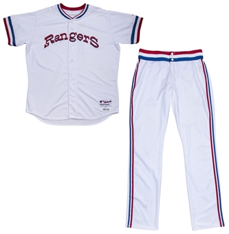 2012 Nelson Cruz Game Used Texas Rangers 1972 Throwback Uniform (MLB Authenticated)